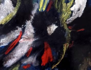 Abstract schilderij van Rigobert Haeck