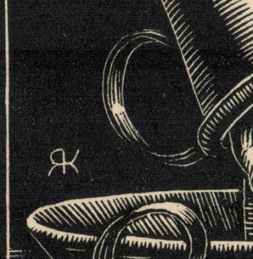 Een houtsnede uit 1938 van Rik Keuterickx, Hubert Thys