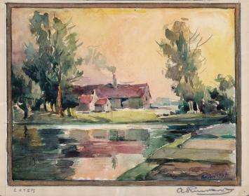 Belgische kunstschilder André Rinskopf