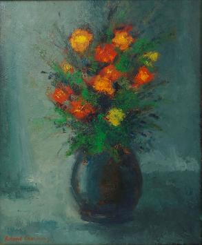 Schilderij van de Belgische kunstenaar Roland Laermans