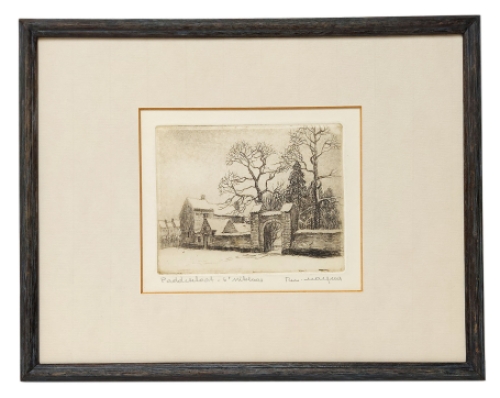 Gesigneerde ets van Romain Malfliet kopen