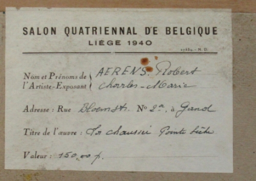 Ets van de Belgische graficus Robert Aerens