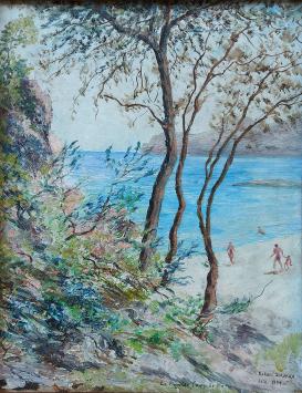 Strandgezicht uit 1954 van Robert Jean Davaux