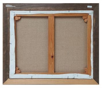 Winterlandschapje met hooimijten