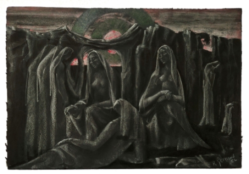 Pasteltekening van de Belgische kunstenaar Robert Geenens kopen