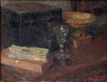 Stilleven van Ernest Rocher, ingekaderd