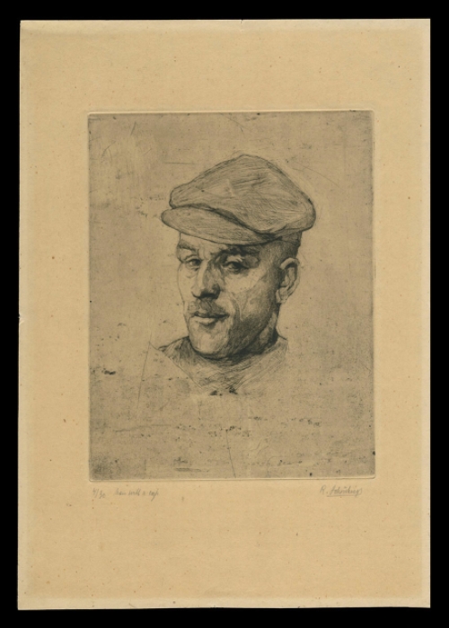 Gesigneerde ets van Rodolphe Schönberg kopen