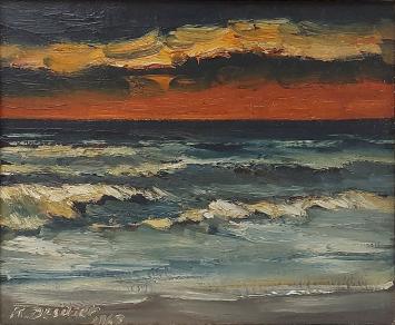 Schilderij uit 1967 van Roger Desitter