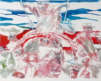 Grafisch werk van Roger De Wint uit 1984 kopen