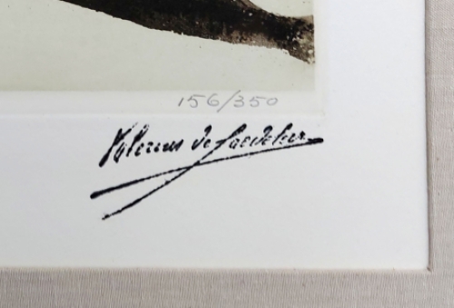 Gelimiteerd grafisch werk van Roger Hebbelinck