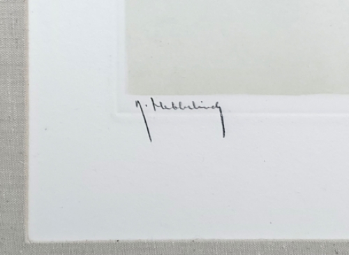 Winterlandschap met twee bomen en huisje  156/350