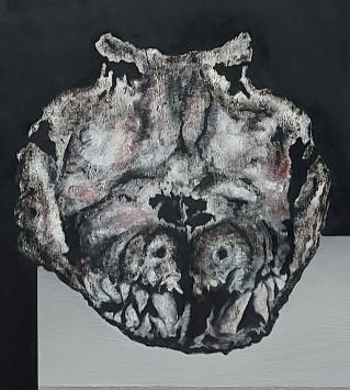 Kunstwerk op canvas van Roger Nellens kopen uit 1969