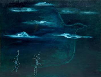 Schilderij uit 1965 van de kunstschilder Roger Nellens