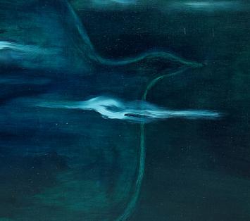 Roger Nellens met een surrealistisch kunstwerk