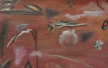 Kunstwerk op canvas van Roger Nellens kopen uit 1964