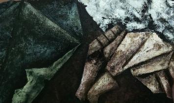 Roger Nellens, Belgische kunstschilder met een schilderij uit 1993