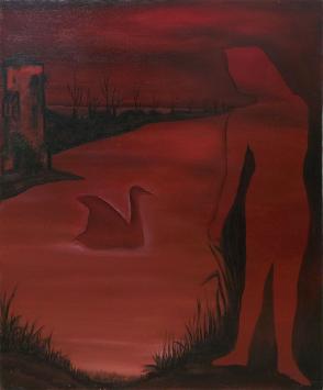 Schilderij uit 1965 van de kunstschilder Roger Nellens