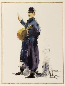 Klein olieverfschilderij van Roger Van Belleghem