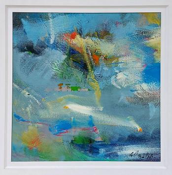 Belgische kunstwerk op paneel van Roger Van Bulck