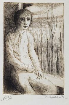 Devolder met een gesigneerde ets