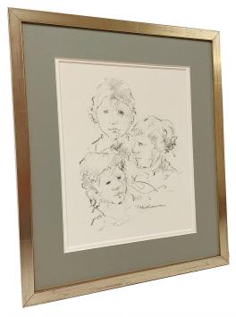 Tekening, driemaal ons kindeke