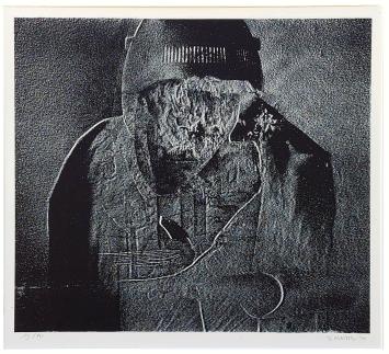 Roland Massa met een litho uit 1970