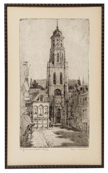 St Gummarus kerk, ets van Romain Malfliet kopen