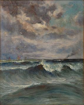 Olieverfschilderij van de Belgische kunstschilder Romain Steppe kopen