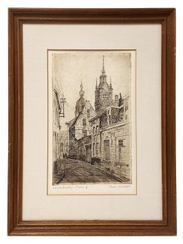 Gesigneerde ets van Romain Malfliet kopen