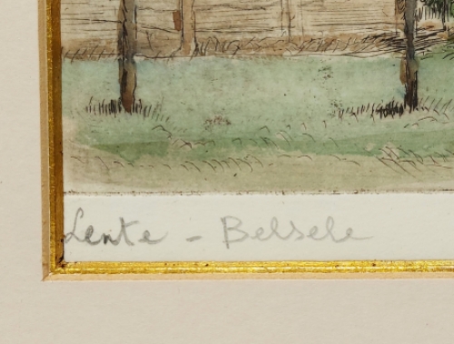 Gekleurde ets, Lente - Bersele