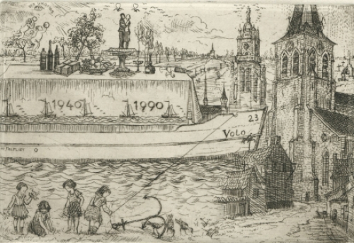 Belgische kunstenaar R. Malfliet