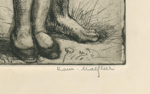 Belgische artiest en etser Romain Malfliet