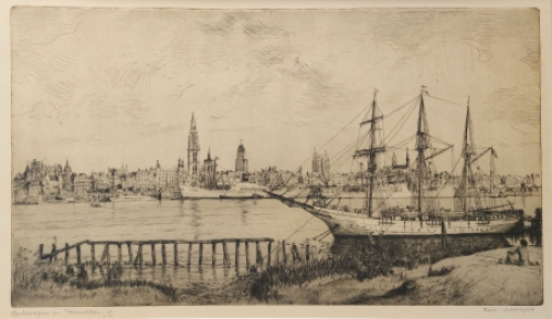 Genummerde ets van Malfliet kopen, Antwerpen