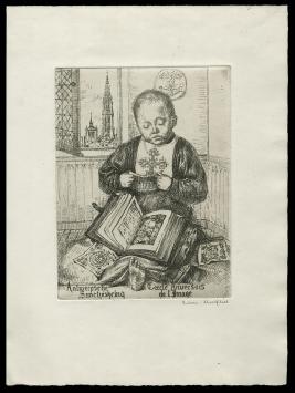 Gesigneerde ets van Romain Malfliet kopen