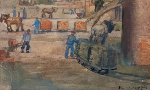 Belgische schilder, etser en tekenaar Romain Malfliet