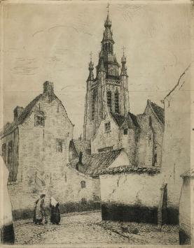 Gesigneerde en genummerde ets van Malfliet kopen