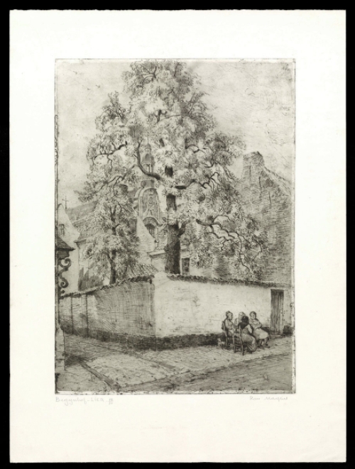 Gesigneerde ets van Romain Malfliet