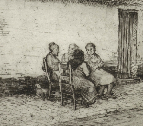 Belgische etser en tekenaar Romain Malfliet