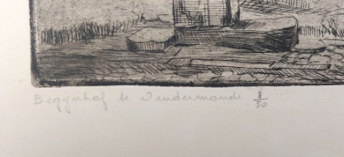 Belgische etser en tekenaar Romain Malfliet