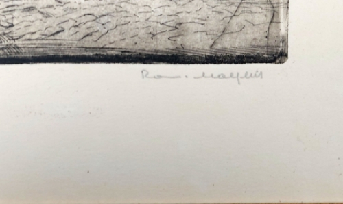 Een ets van Malfliet, een Antwerpse kunstenaar