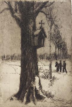 Romain Malfliet met een ets