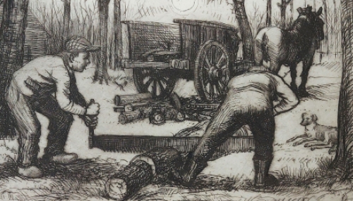 Belgische artiest en etser Romain Malfliet