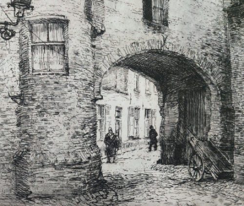 Belgische etser en tekenaar Romain Malfliet