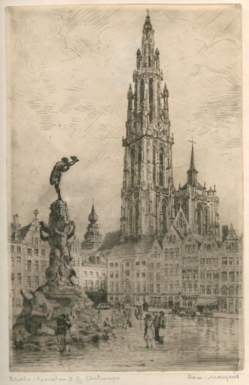 Ets van de Belgische kunstenaar Romain Malfliet