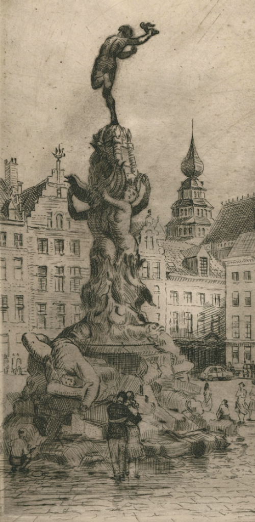 Belgische etser en tekenaar Romain Malfliet