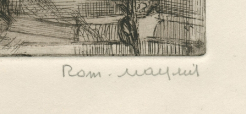 Belgische artiest en etser Romain Malfliet