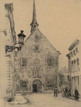 Ets van de Collegekerk geetst door R. Malfliet
