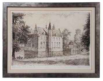 Gesigneerde en genummerde ets van Romain Malfliet kopen