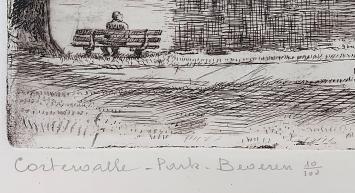 Etsen kopen van Romain Malfliet, kasteel Cortewalle