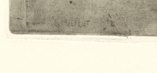 Belgische etser en tekenaar Romain Malfliet